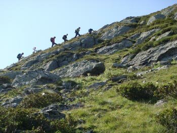 l'inizio della cresta