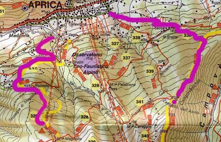 mappa scialpinismo