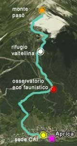 mappa per navigazione a 360 gradi in Aprica